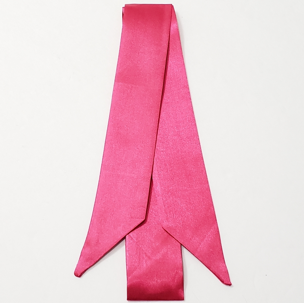 ⤵️⤵️1pc Solid Hot Pink Design Satin Scarves